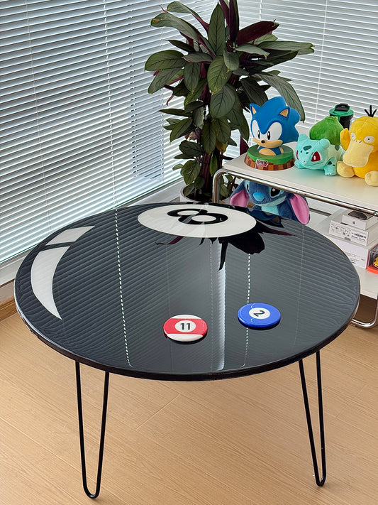 Black 8-Ball Coffee Table